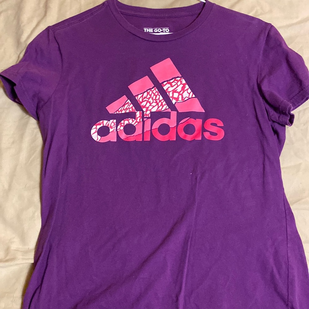 Purple Adidas shirt